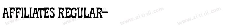 Affiliates Regular字体转换